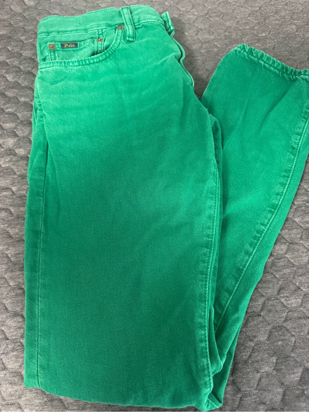 Polo Ralph Lauren Sullivan Slim Jeans Mens 30x32 Green Emerald Denim Slim Fit